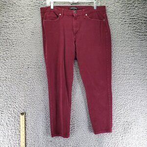 Banana Republic Jeans Womens 31 Petite Red Corduroy Classic 5-Pocket Stretch